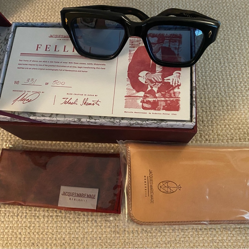 jacques marie mage Fellini Sunglasses NIB